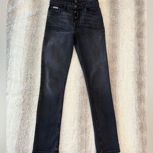 Calvin Klein High Waist Button Fly Skinny Jeans